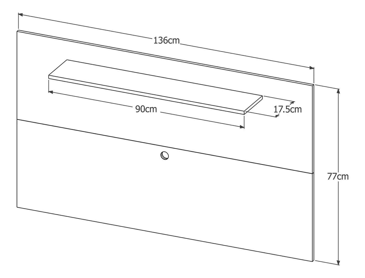 PANEL DE TV PARA 55' SAMBA BLANCO - 5