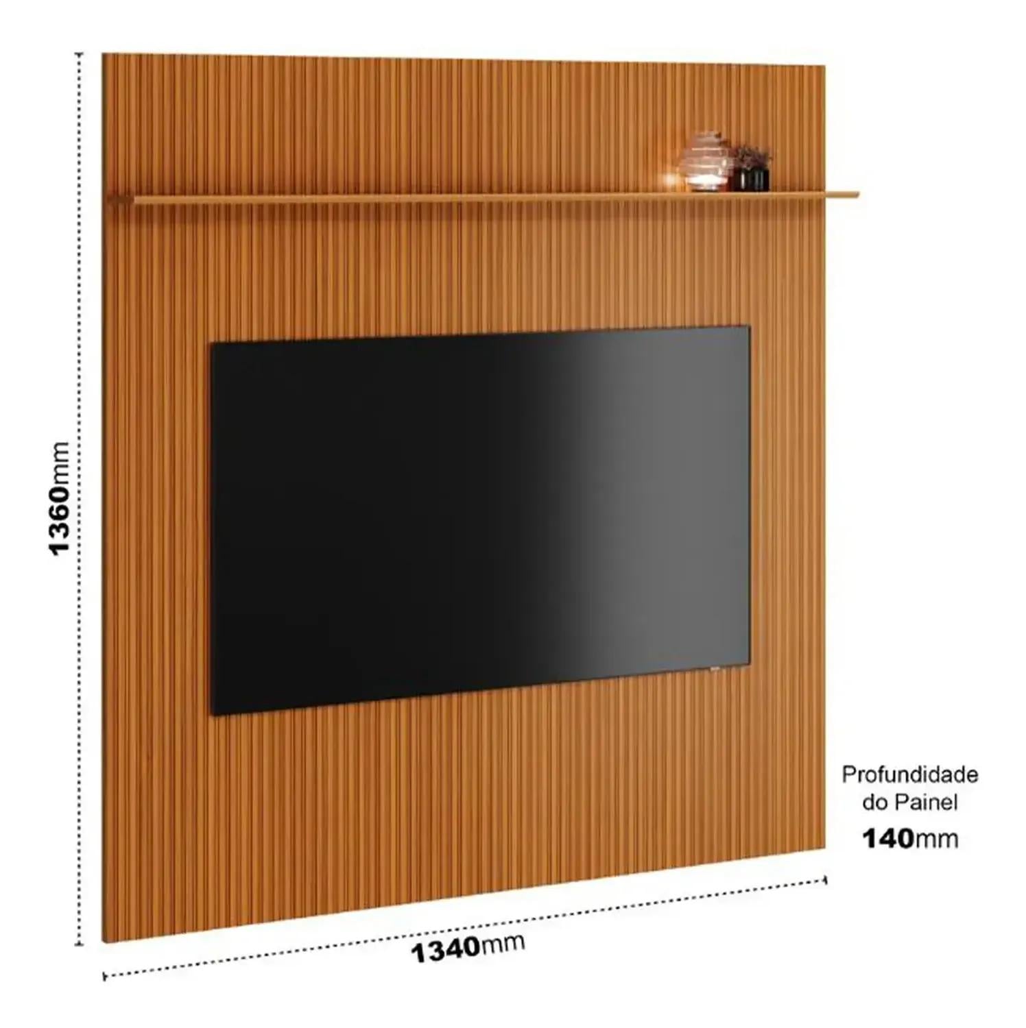 PANEL DE TV PARA 50' BOSTON CEDRO - 2
