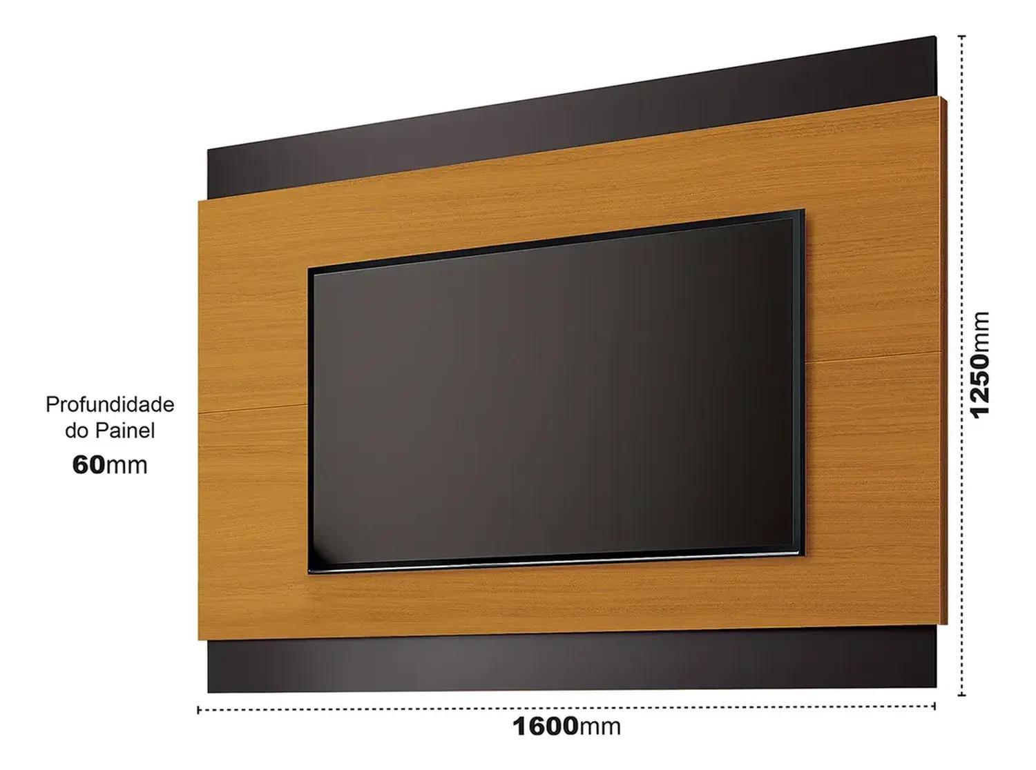 PANEL DE TV PARA 60' SUIZA CEDRO NEGRO - 3