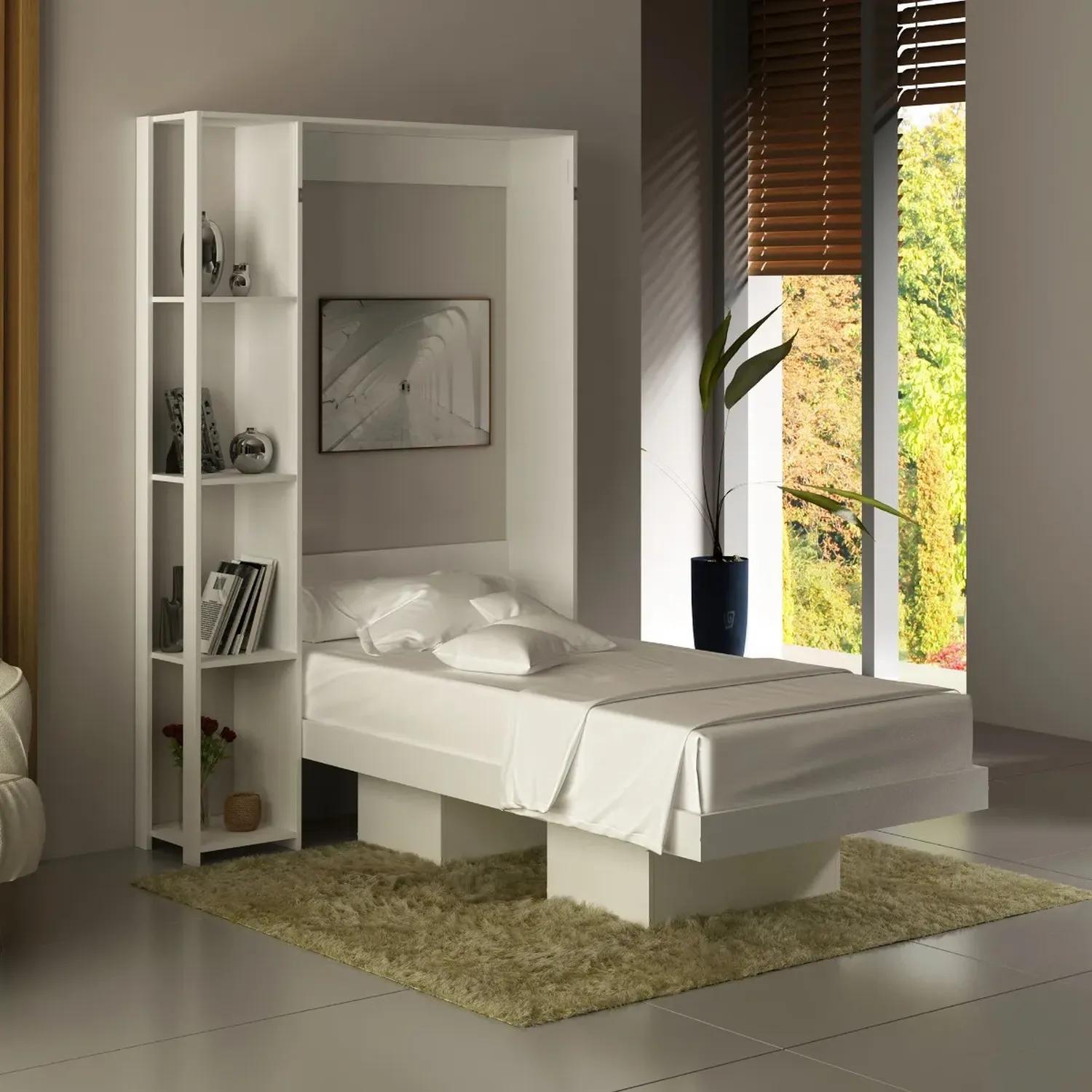 CAMA ABATIBLE JAPÓN BLANCA 1 PLZ BLANCO - 1