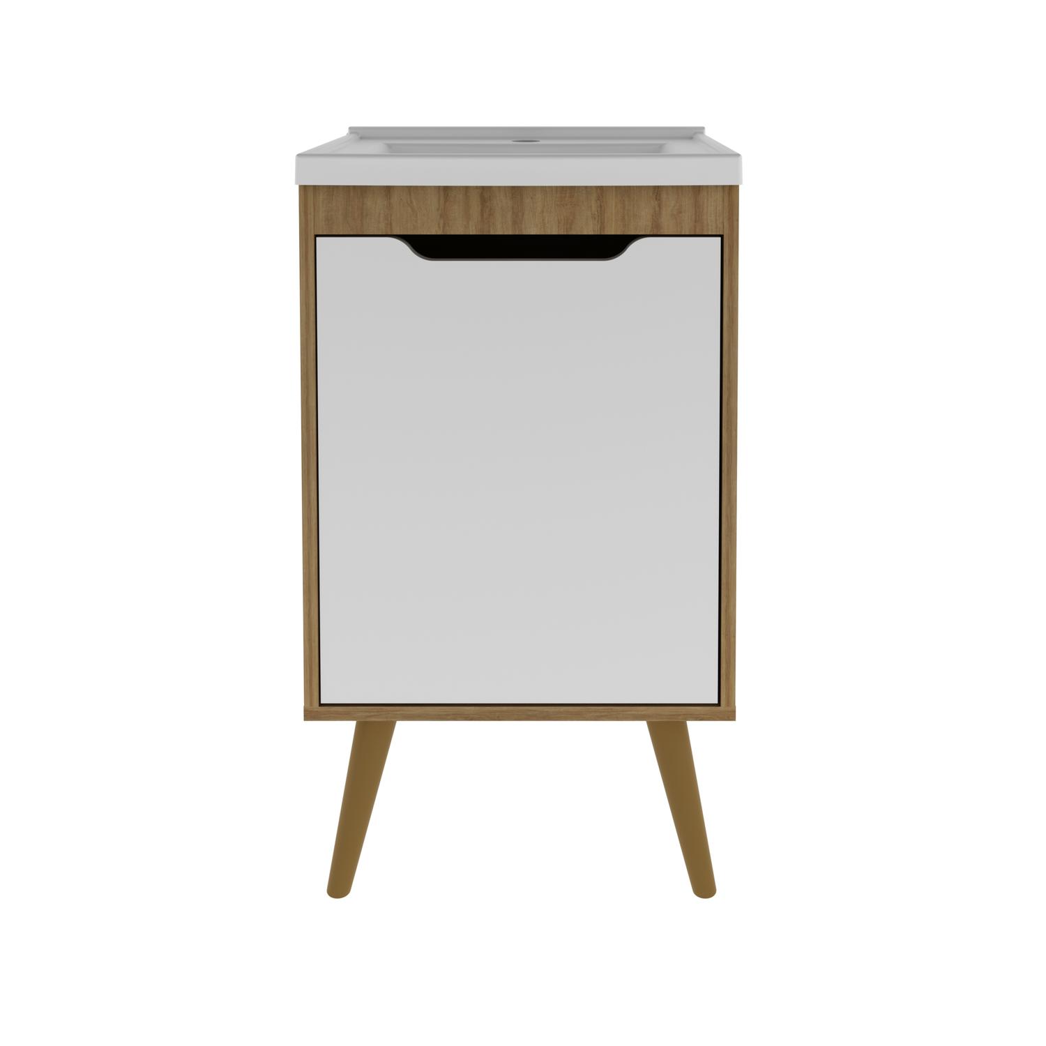 MUEBLE DE BAÑO CON LAVAMANOS NEXO - ALMENDRA/BLANCO - 3
