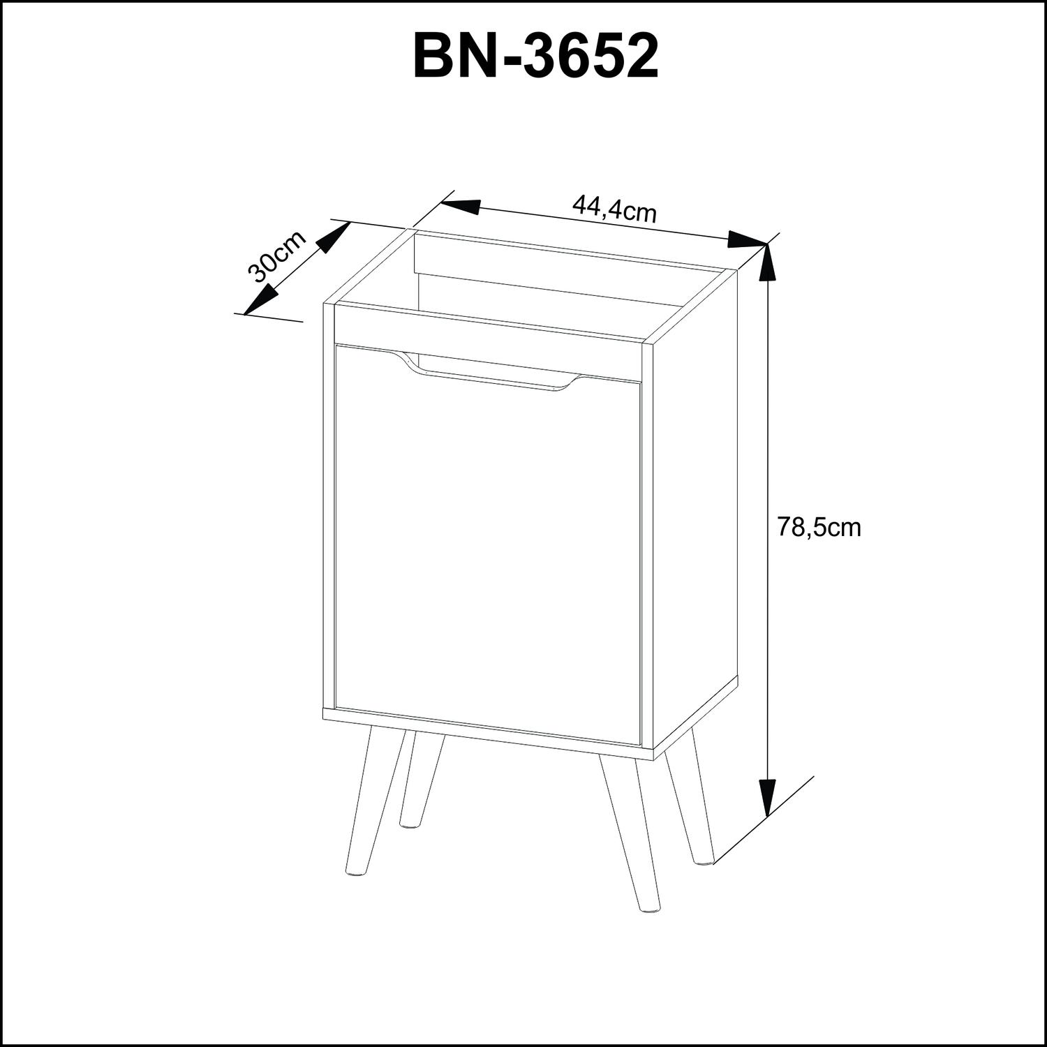 MUEBLE DE BAÑO CON LAVAMANOS NEXO - ALMENDRA/BLANCO - 7