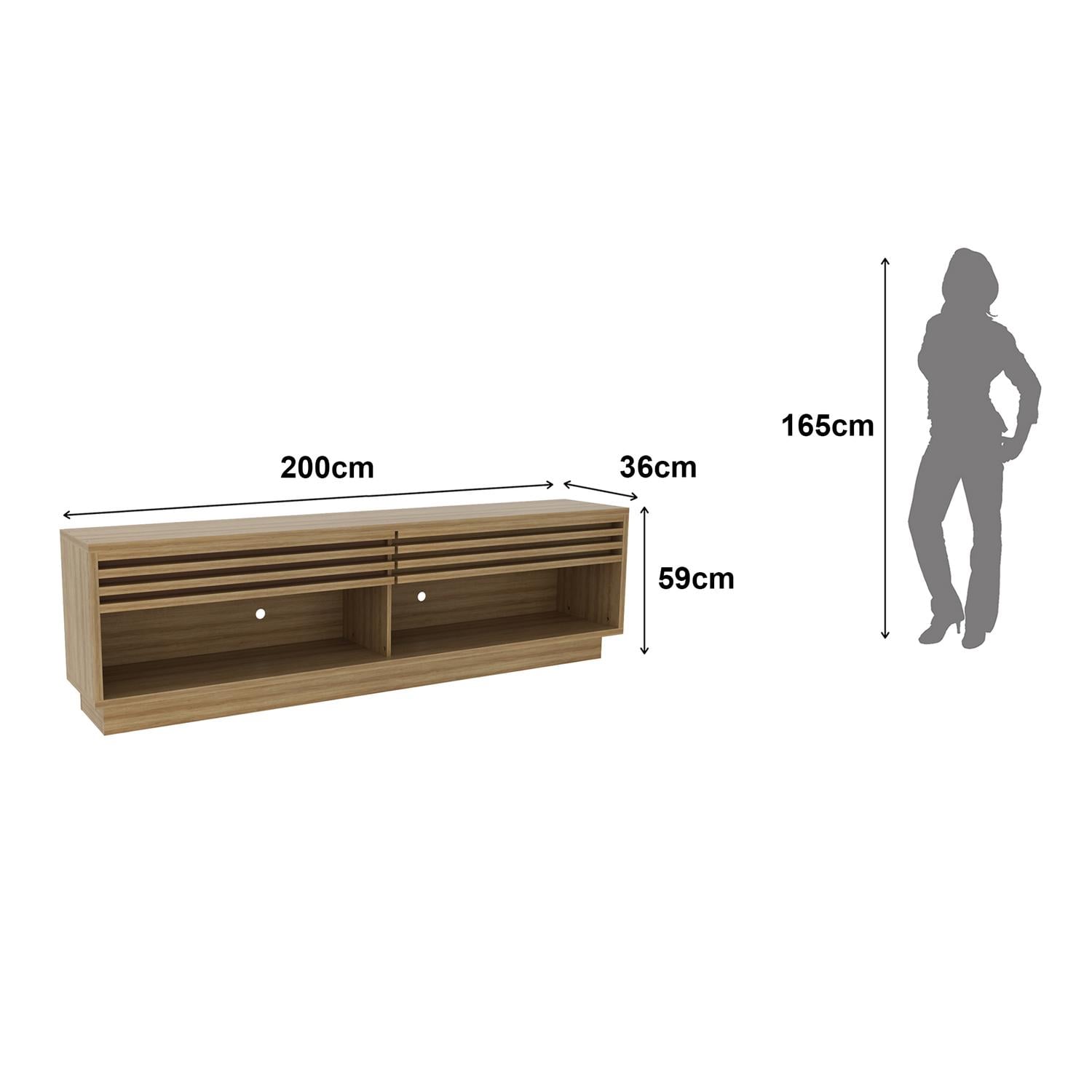 MESA DE TV PARA 65 PULGADAS URBAN - ALMENDRA - 6