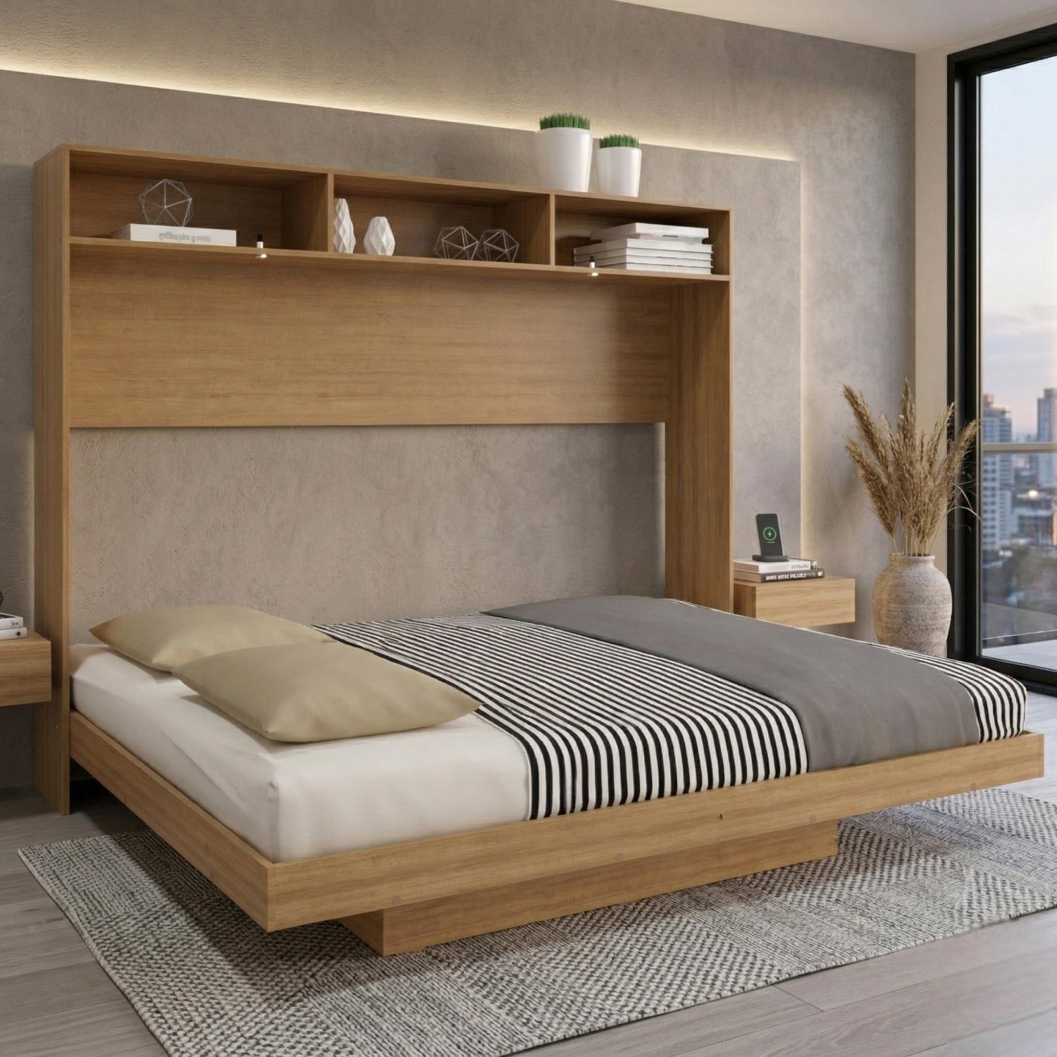 CAMA ABATIBLE IBIZA ALMENDRA 2 PLZ - 1