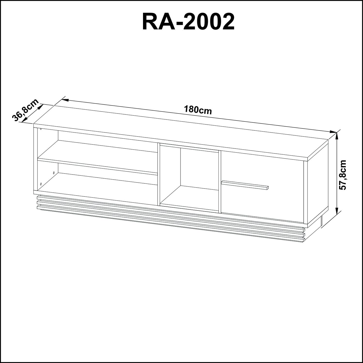 MESA DE TV PARA 65 PULGADAS ARTUR - ALMENDRA - 5