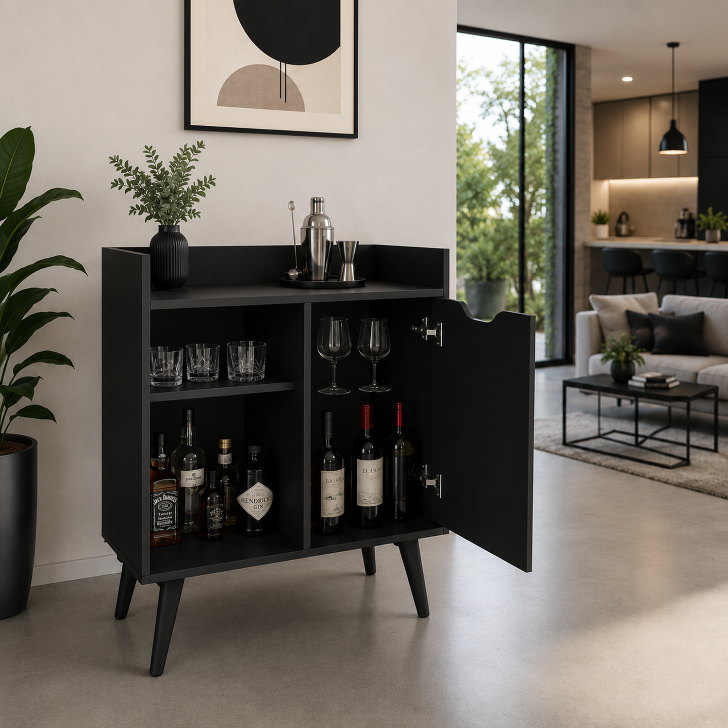 RECIBIDOR BORA - NEGRO - 3
