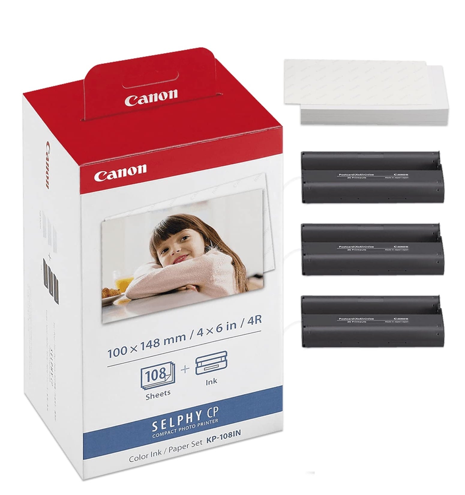 PAPEL FOTOGRAFICO SELPHY CANON KP-108IPN CP1500 CP1300 - 1
