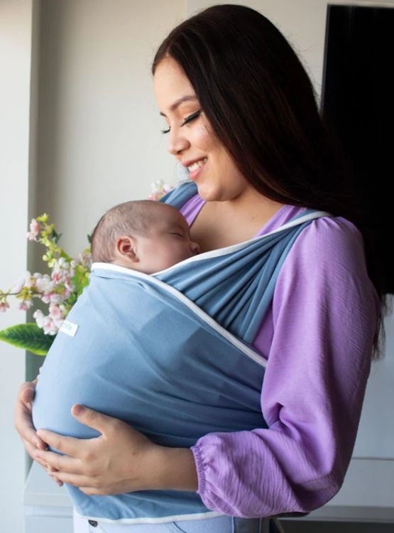 FULAR MATERNELLE ERGONÓMICO AZUL APEGO AZUL ACERO - 3
