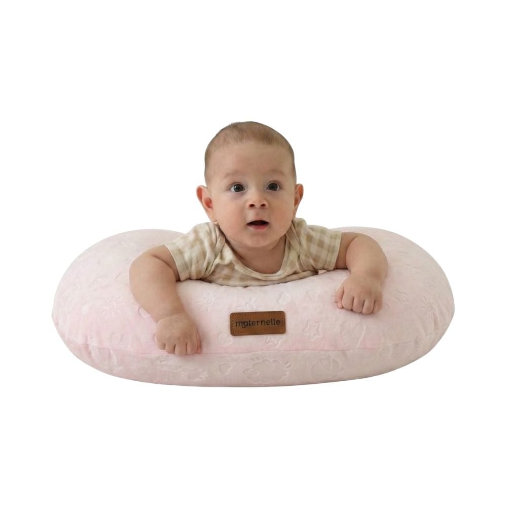ALMOHADA DE LACTANCIA 5 EN 1 PLUSH ROSADO ZOO – ESTIMULACIÓN Y SOPORTE PARA ESPALDA - 4