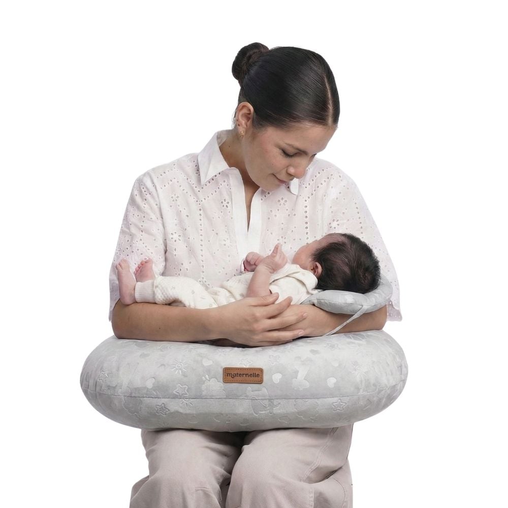 ALMOHADA DE LACTANCIA 5 EN 1 PLUSH PLOMO ZOO – ESTIMULACIÓN Y SOPORTE PARA ESPALDA - 1