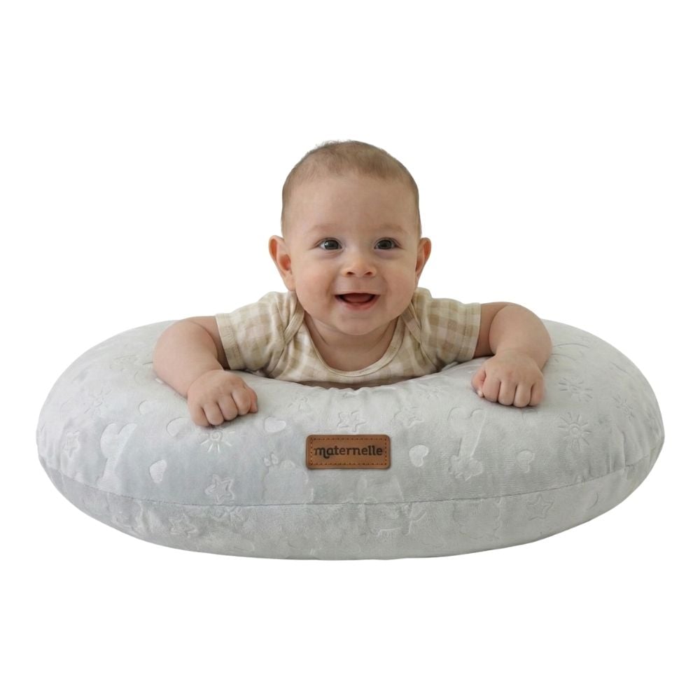 ALMOHADA DE LACTANCIA 5 EN 1 PLUSH PLOMO ZOO – ESTIMULACIÓN Y SOPORTE PARA ESPALDA - 4