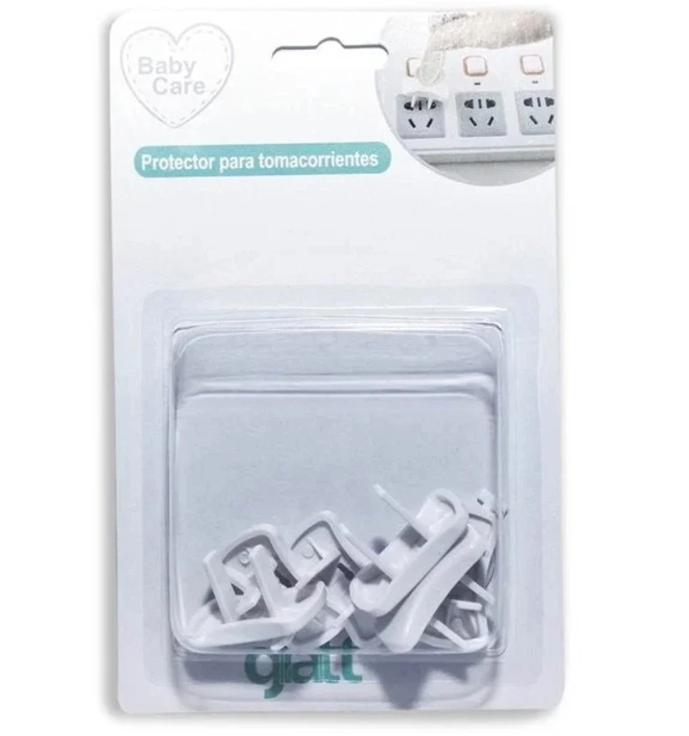 TAPA ENCHUFES 2 PINES CON LLAVE 6 UNIDADES | GLATT - 1