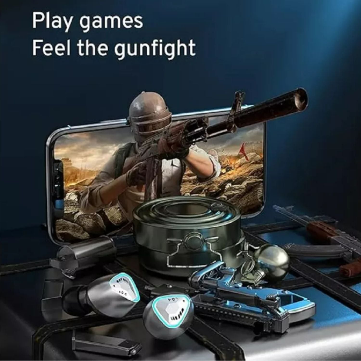 AUDÍFONOS INALÁMBRICO M45 GAMER BLUETOOTH GRIS - 3