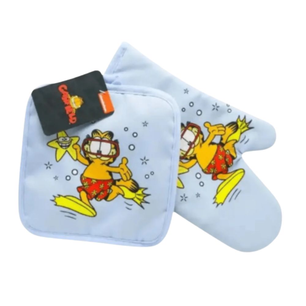 SET GUANTE Y AGARRADOR DE COCINA GARFIELD - 4