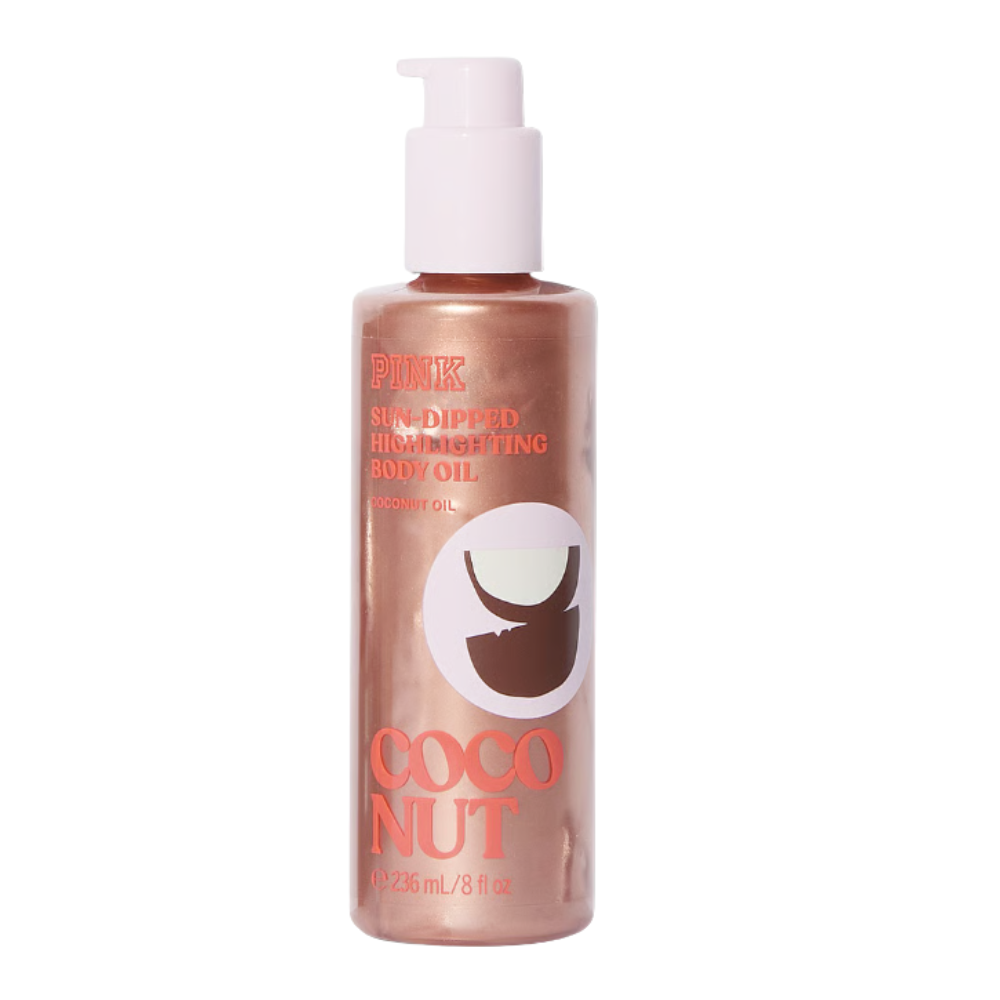 ACEITE CORPORAL PINK VICTORIA SECRET ILUMINADOR DE COCO 236 ML - 1