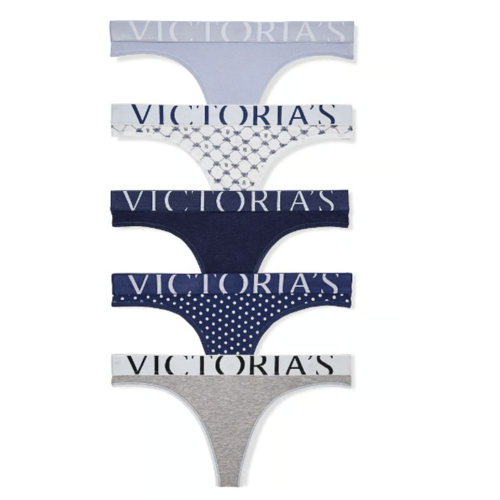 CALZON TANGA VICTORIA’S SECRET PACKX5 AZUL - 1