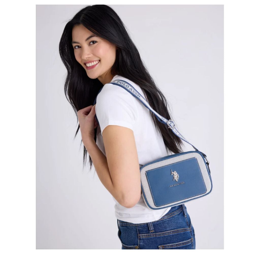 CARTERA CROSSBODY US POLO ASSN CANVAS POCKET AZUL - 4