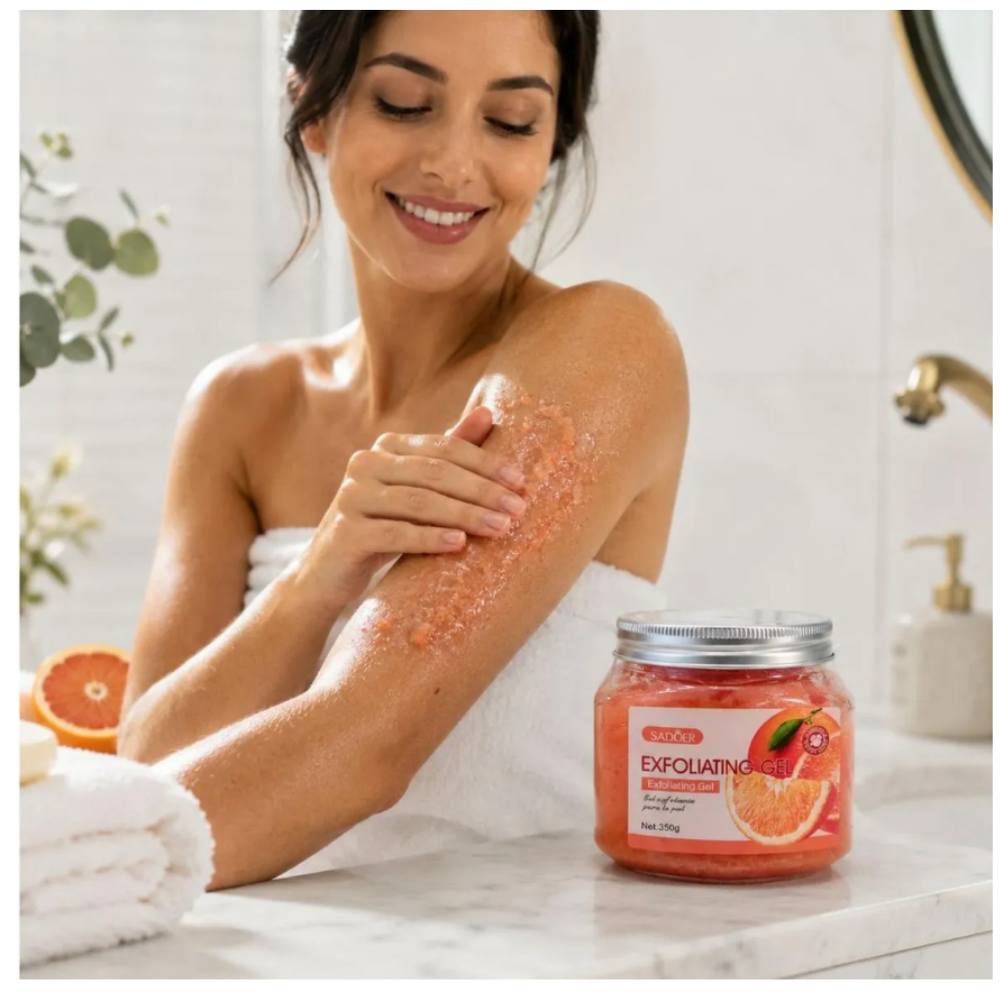 EXFOLIANTE EN GEL FACIAL Y CORPORAL DE NARANJA SADOER 350G - 3
