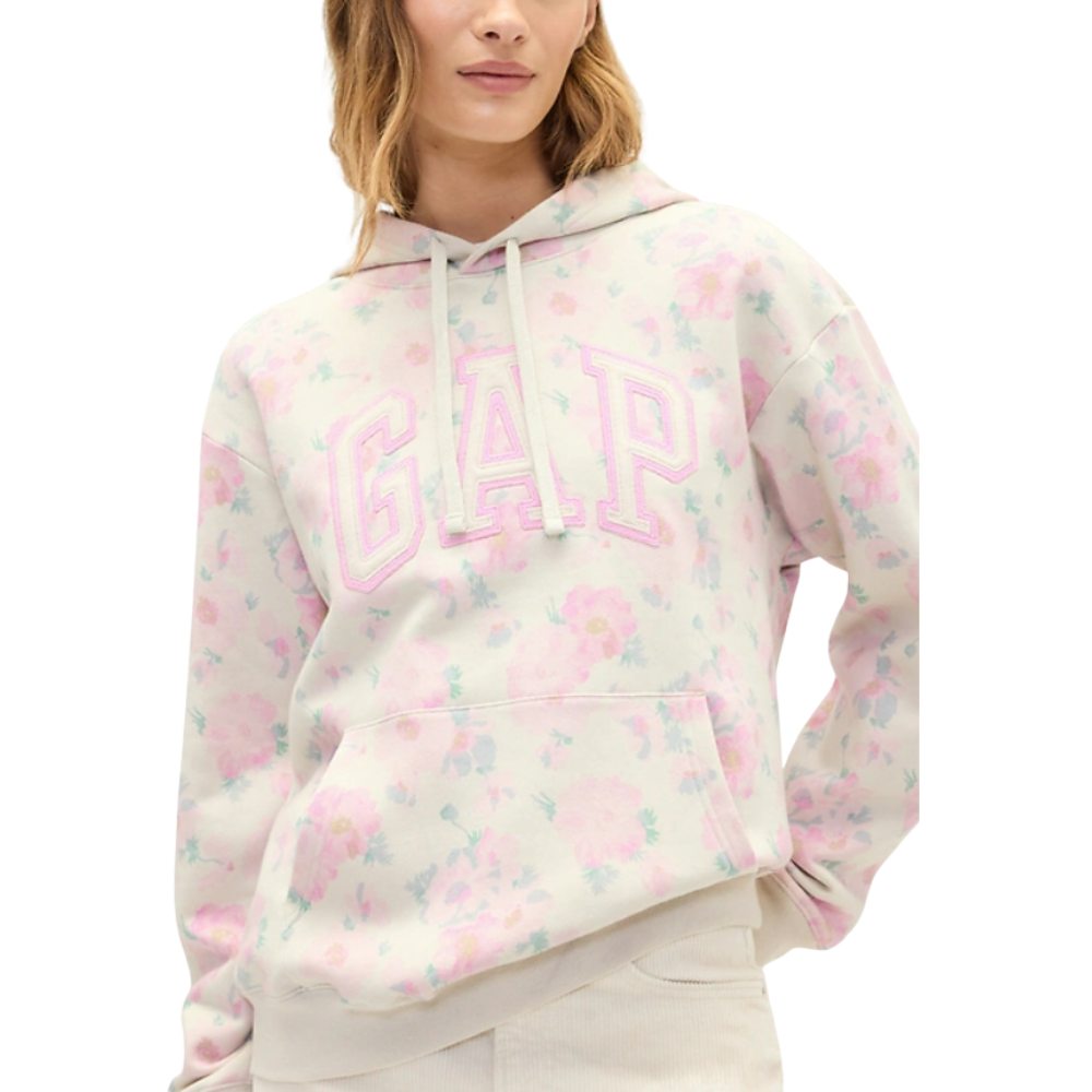 POLERA CON CAPUCHA GAP FLORAL TALLA M - 3