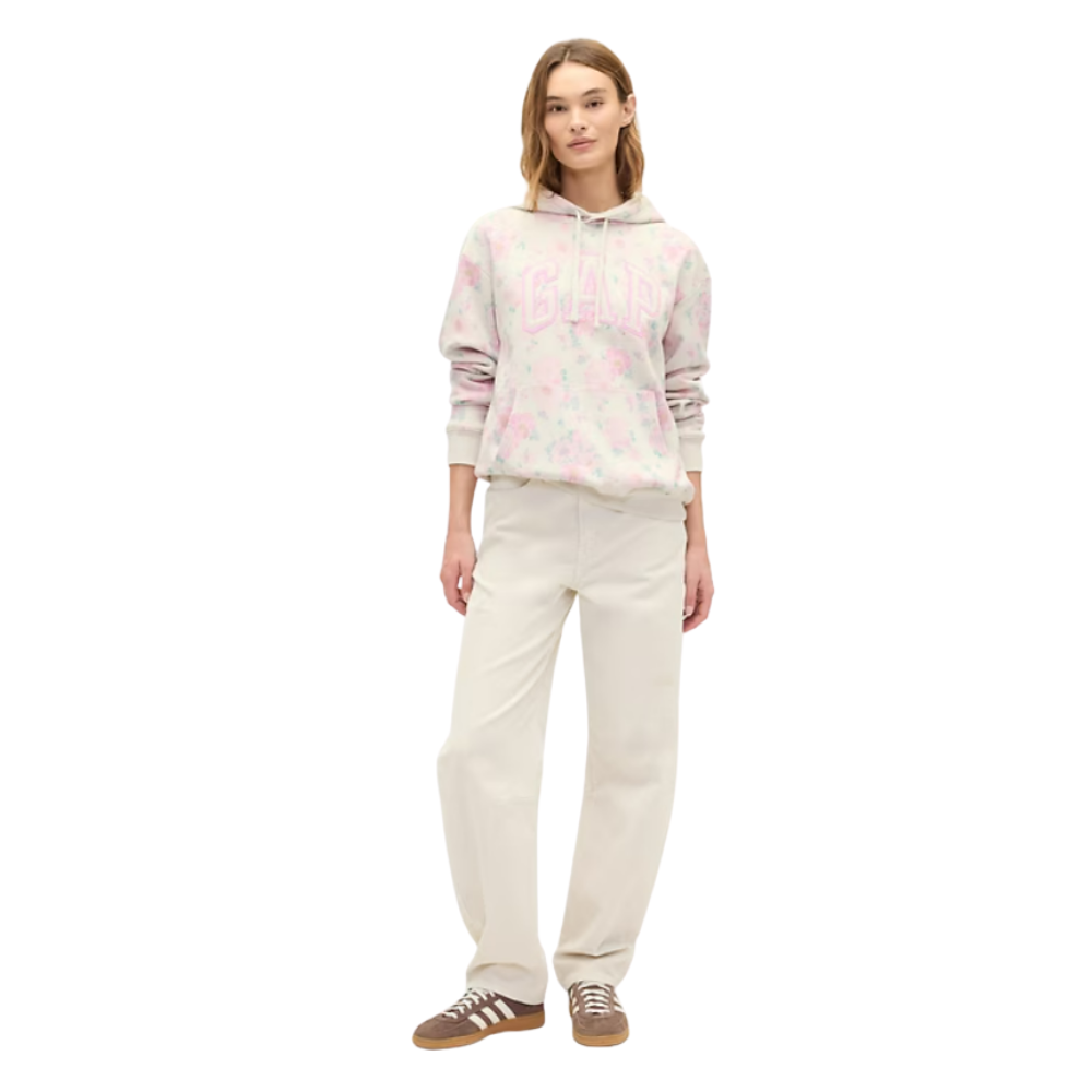 POLERA CON CAPUCHA GAP FLORAL TALLA M - 4