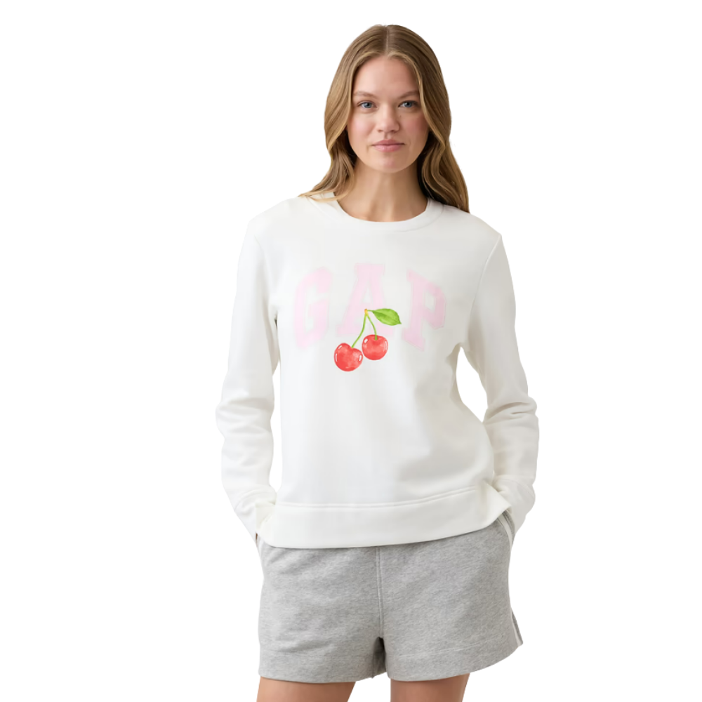 POLERA GAP LOGO ESSENTIAL CHERRY - 1