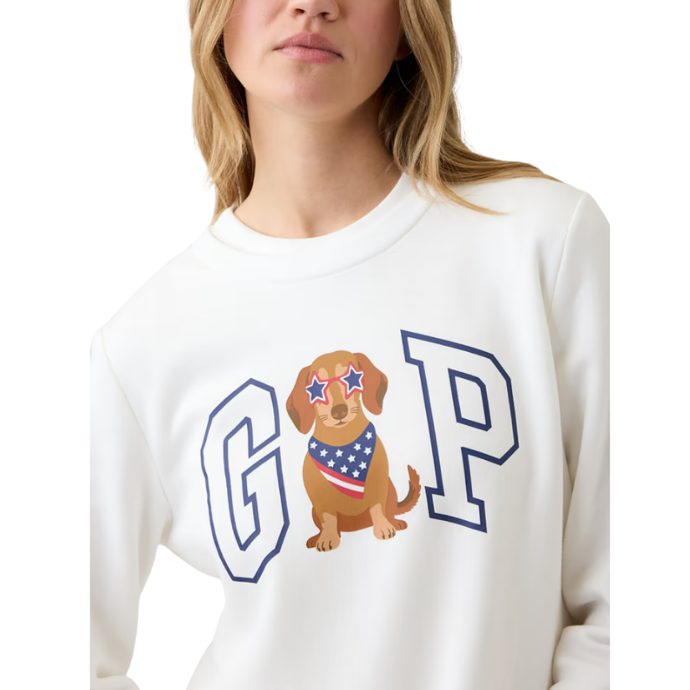 POLERA GAP LOGO NEW OFF WHITE - 4