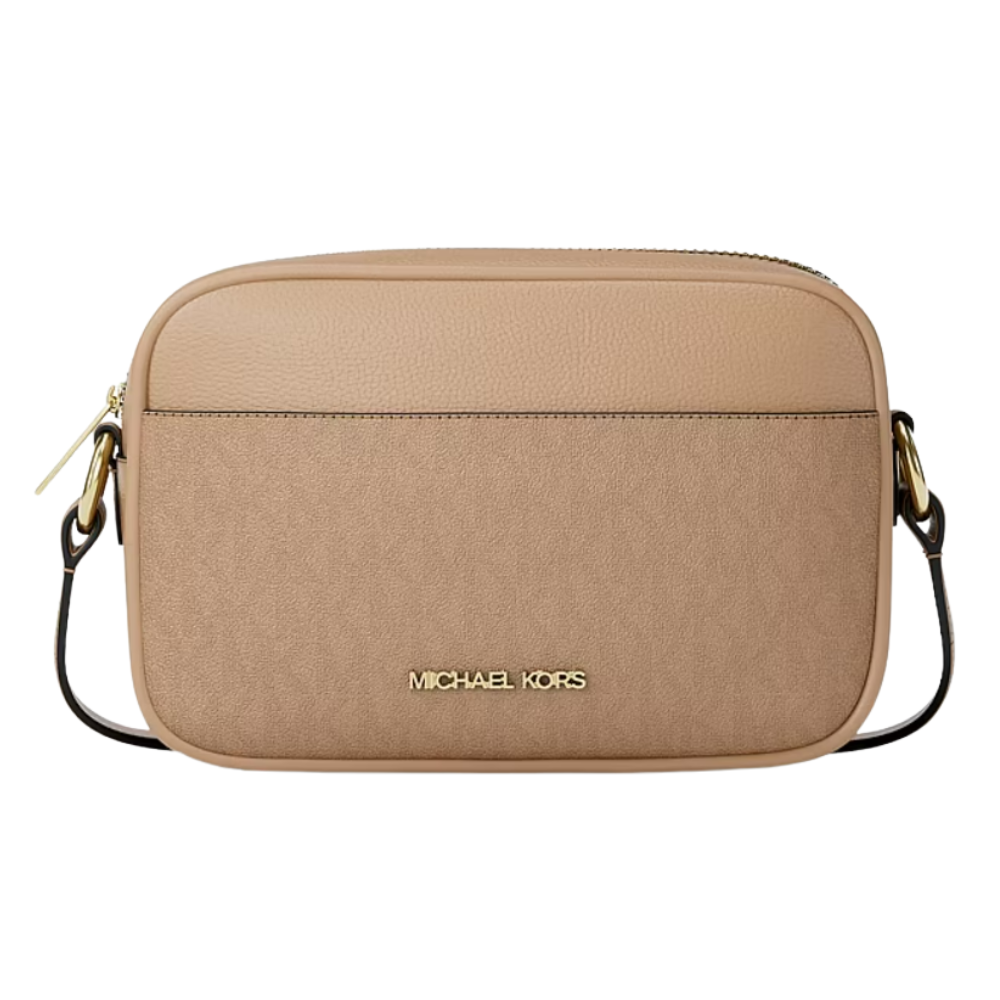 CARTERA CROSSBODY MICHAEL KORS JET SET TRAVEL SMALL SIGNATURE - CAMEL - 1