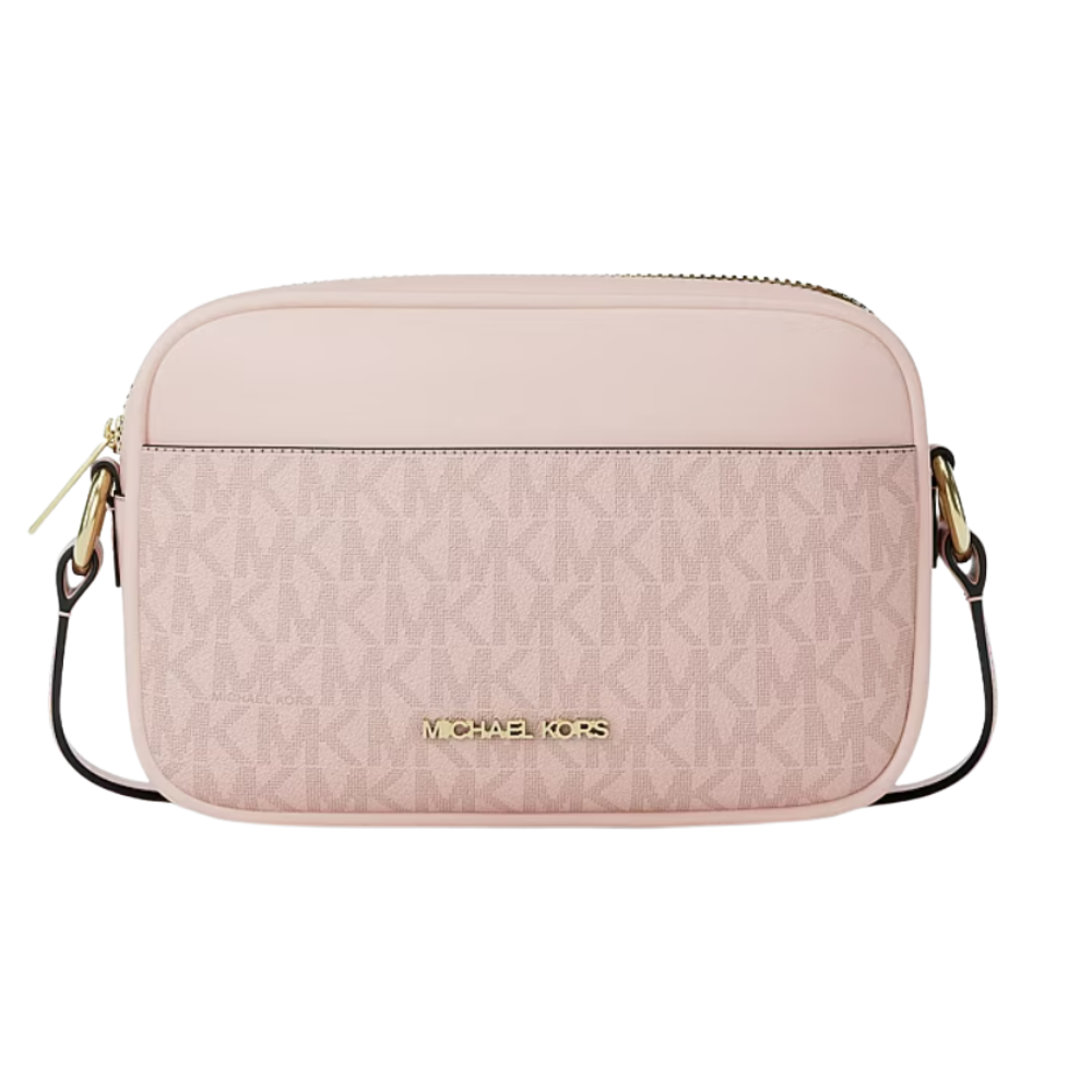 CARTERA CROSSBODY MICHAEL KORS JET SET TRAVEL SMALL SIGNATURE - PINK - 1