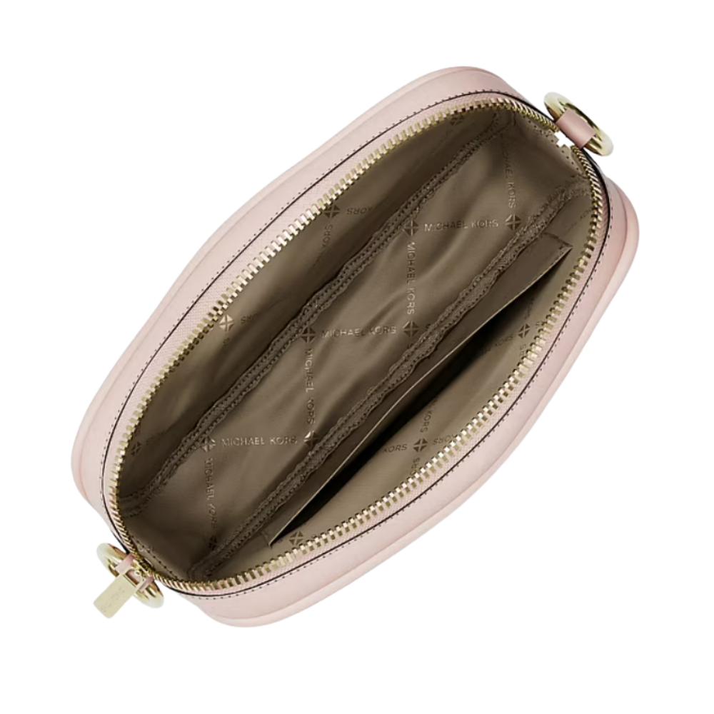 CARTERA CROSSBODY MICHAEL KORS JET SET TRAVEL SMALL SIGNATURE - PINK - 2