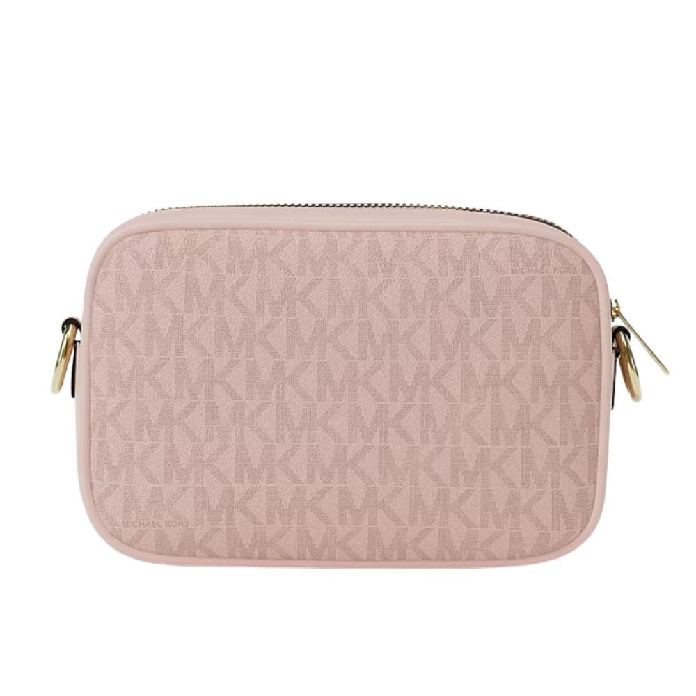 CARTERA CROSSBODY MICHAEL KORS JET SET TRAVEL SMALL SIGNATURE - PINK - 3