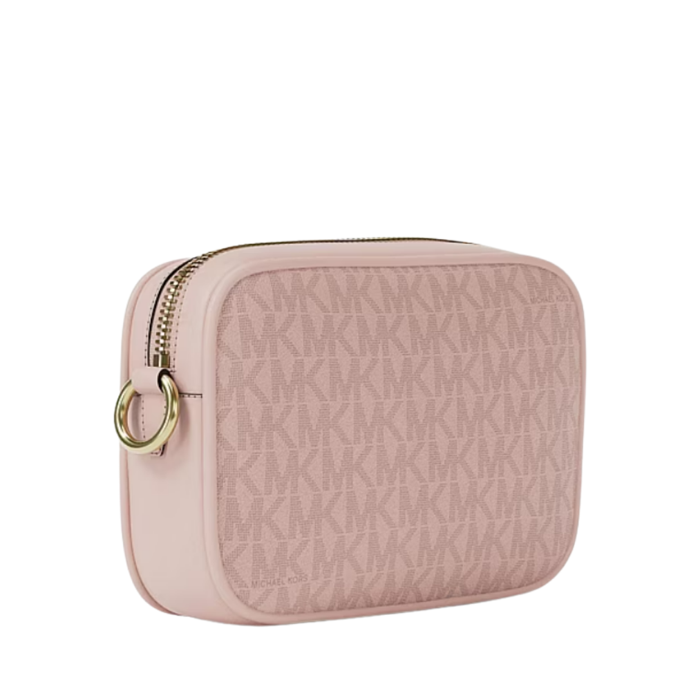 CARTERA CROSSBODY MICHAEL KORS JET SET TRAVEL SMALL SIGNATURE - PINK - 4