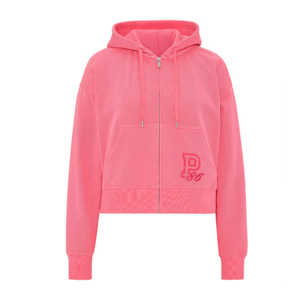 POLERA CON CAPUCHA PINK CAMPUS FLEECE CORAL - 4