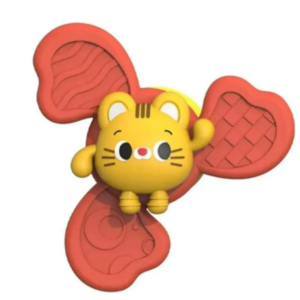 SPINNER GIRATORIO SENSORIAL CON VENTOSA GATO - 1