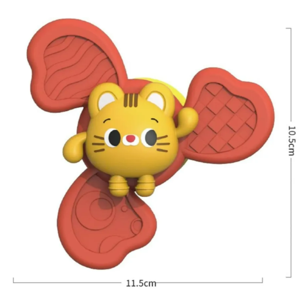 SPINNER GIRATORIO SENSORIAL CON VENTOSA GATO - 3