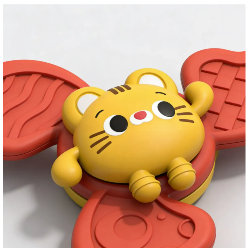 SPINNER GIRATORIO SENSORIAL CON VENTOSA GATO - 5