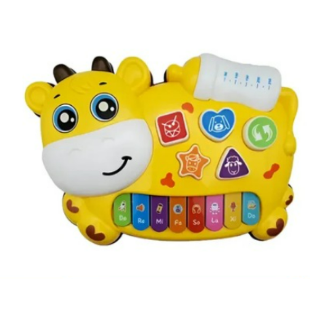 JUGUETE PIANO MUSICAL PARA BEBÉS VAQUITA FELIZ - 1