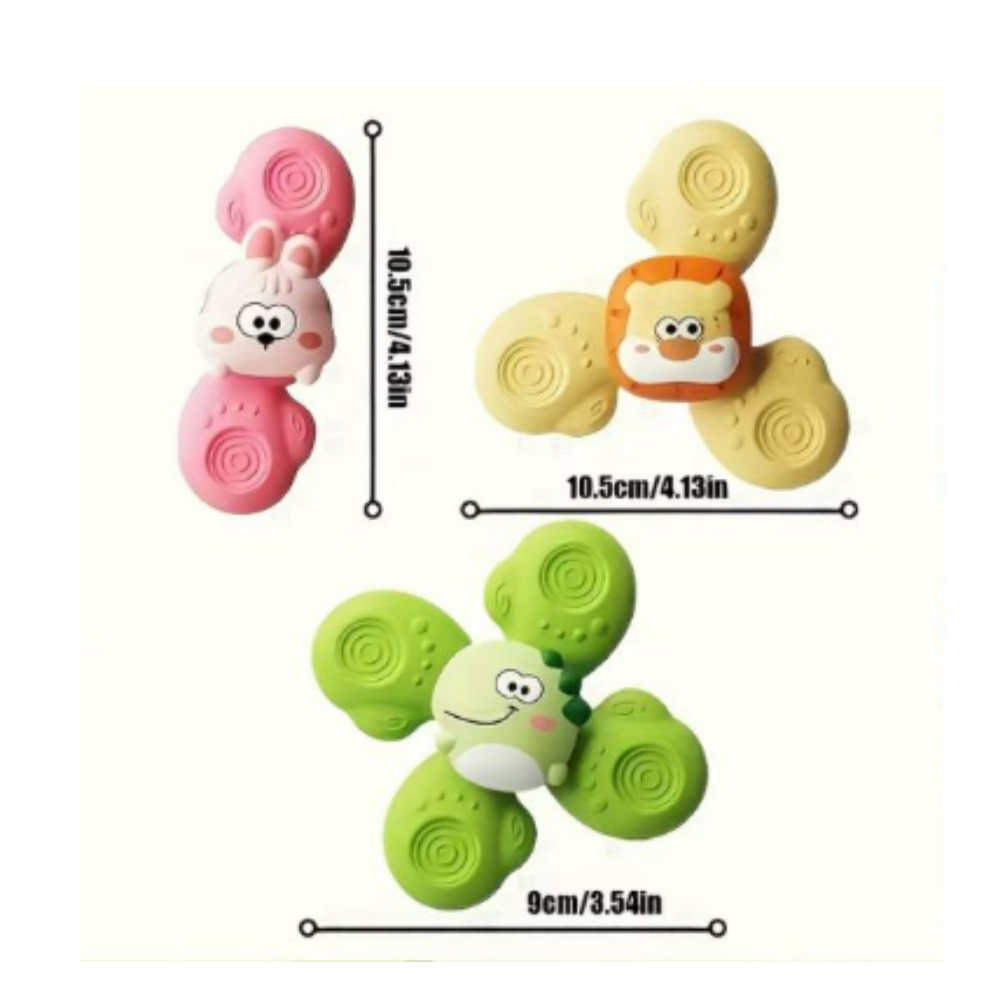 SET SPINNER ANIMALITOS CON VENTOSAS 3 PIEZAS - 2