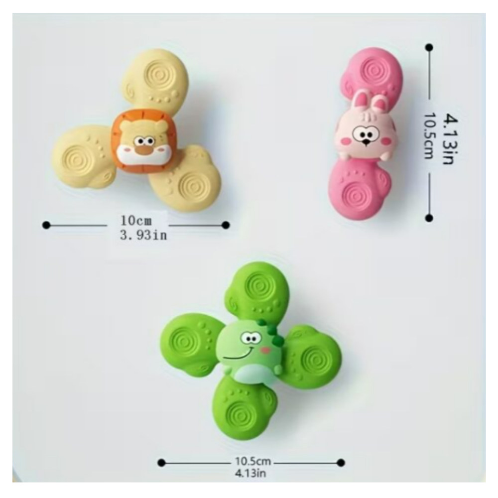 SET SPINNER ANIMALITOS CON VENTOSAS 3 PIEZAS - 5