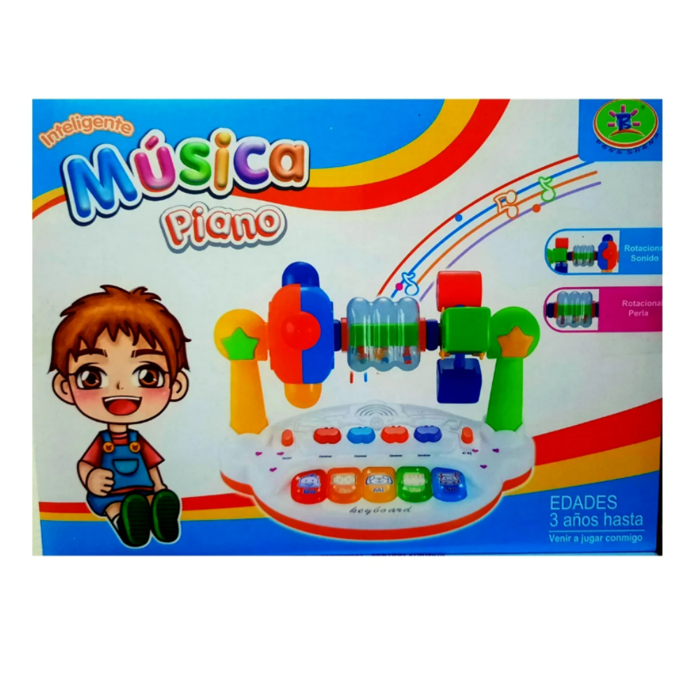 PIANO MUSICAL CON LUCES PARA BEBÉS - 4