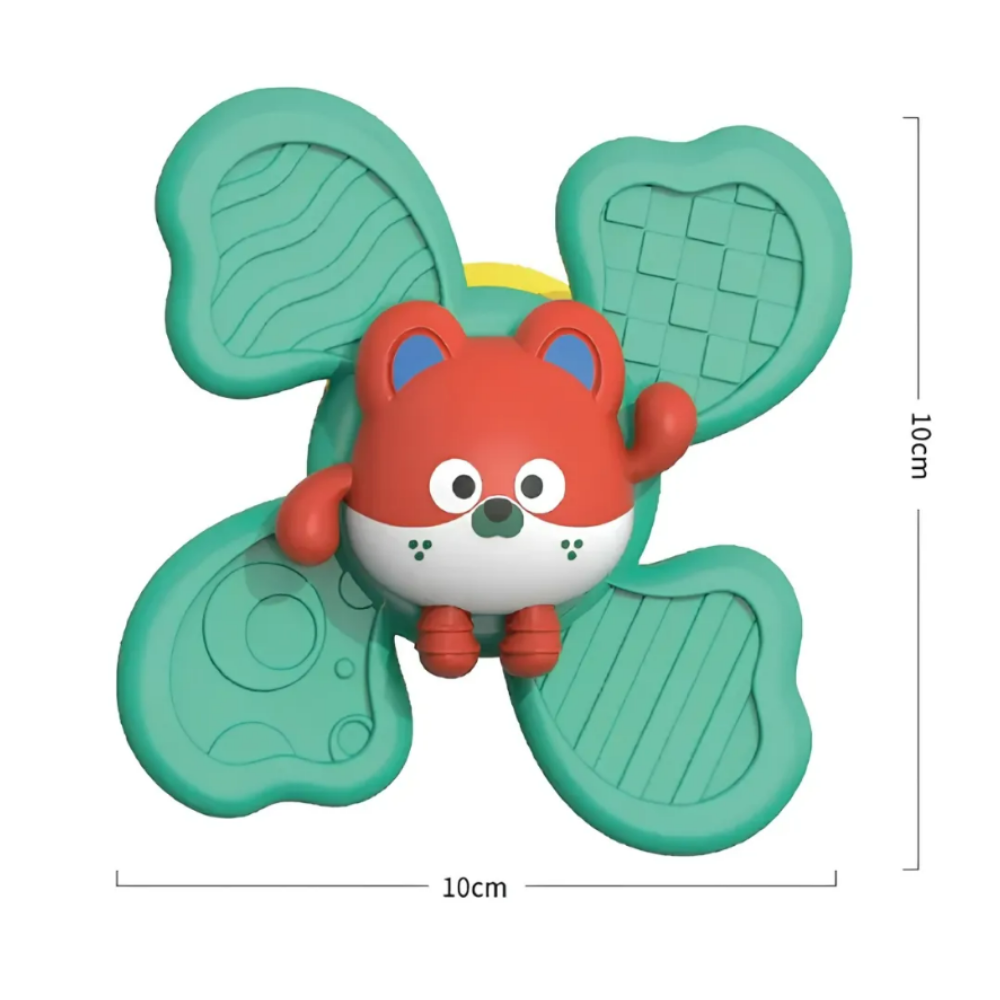 SPINNER GIRATORIO SENSORIAL CON VENTOSA VERDE - 2