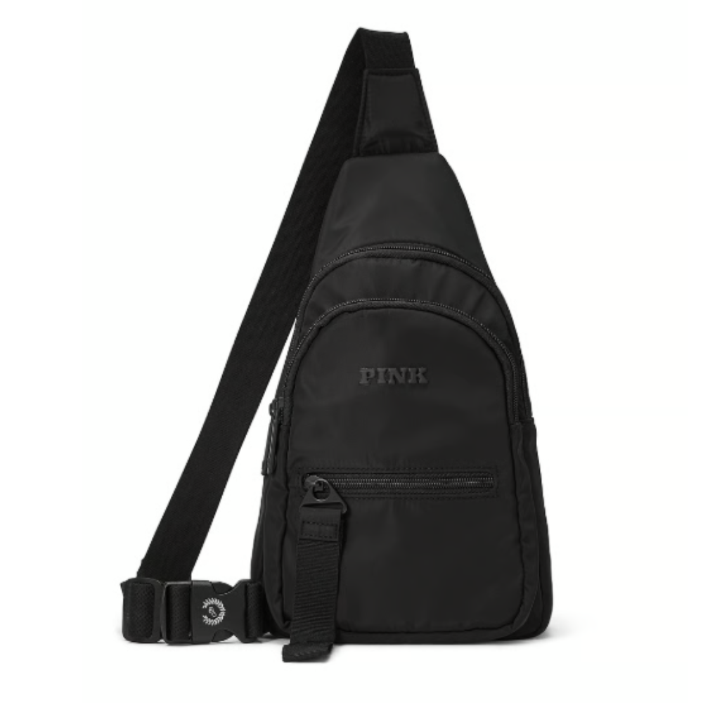 MOCHILA MINI BANDOLERA PINK NEGRA - 4