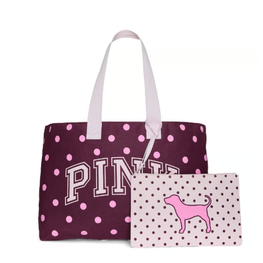 SET BOLSO Y WRISLET PINK PUNTOS - 1
