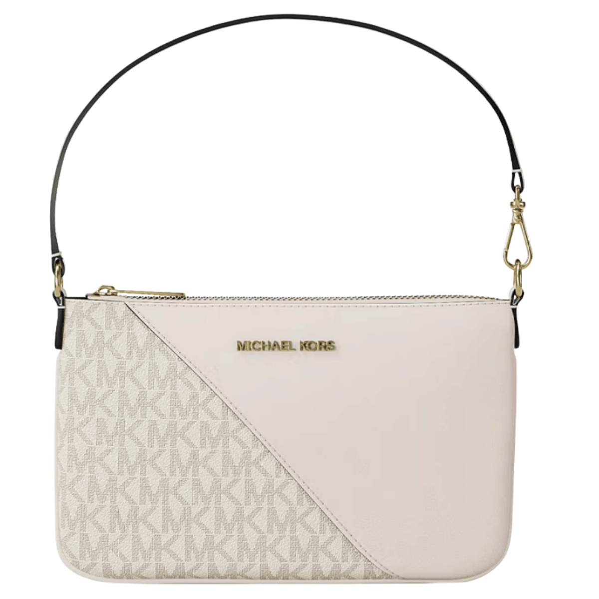 CARTERA DE MANO WRISTLET MICHAEL KORS JET SET TRAVEL SMALL CREMA - 1