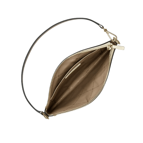 CARTERA DE MANO MICHAEL KORS JET SET TRAVEL METALLIC PALE GOLD - 3