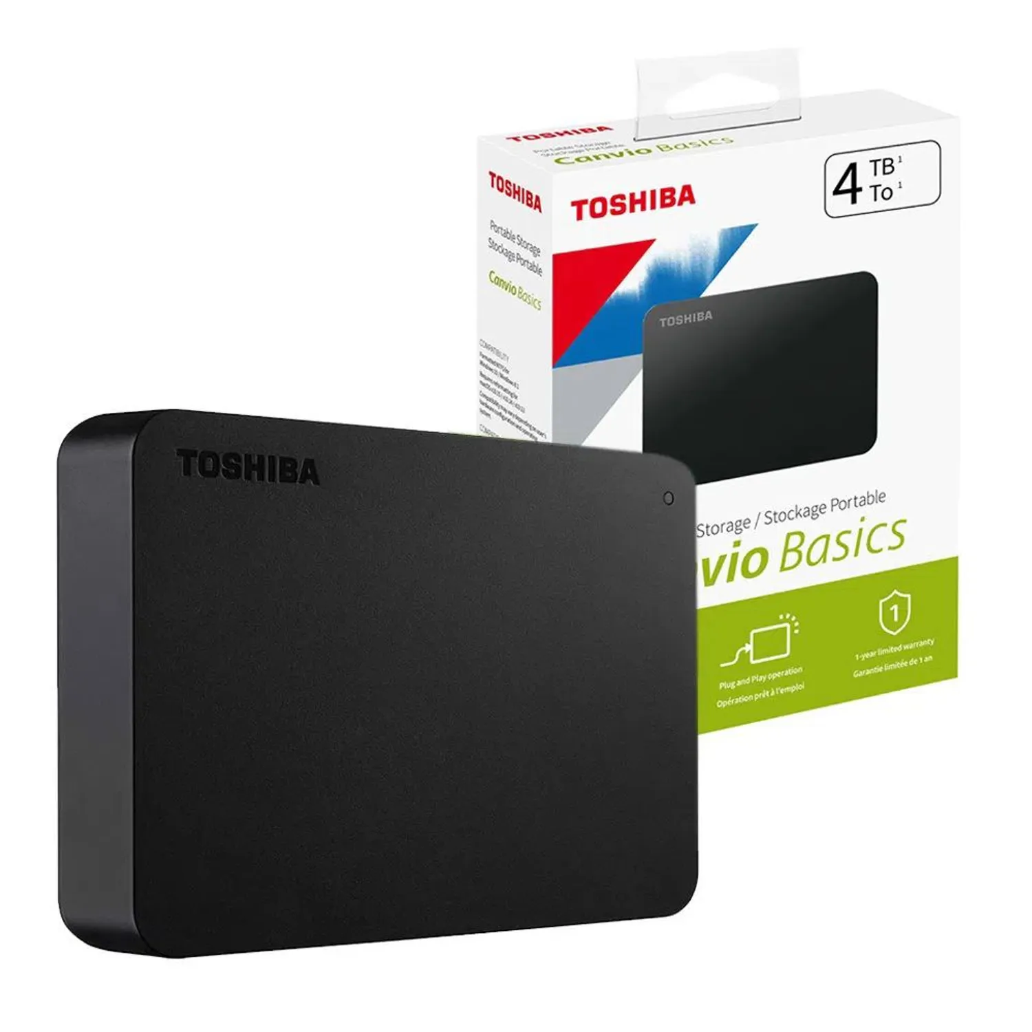 DISCO DURO EXTERNO TOSHIBA 4 TB 4TB CANVIO BASIC 3.0 - 2