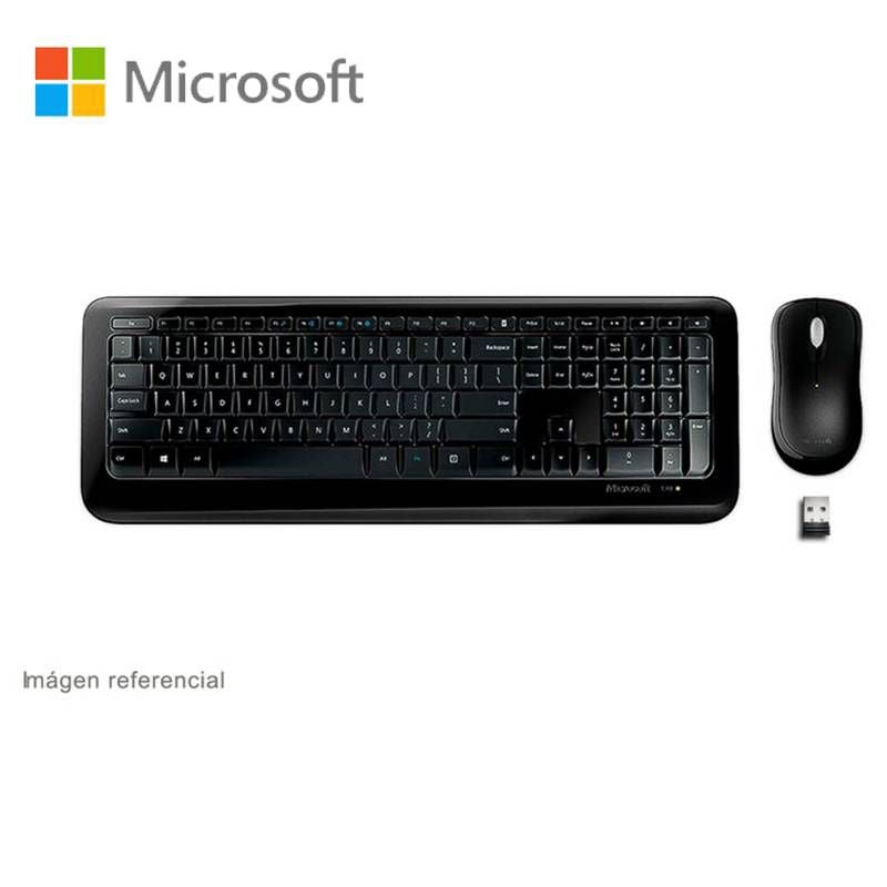 TECLADO Y MOUSE MICROSOFT PY9-00004 850 INHALAMBRICO - 1