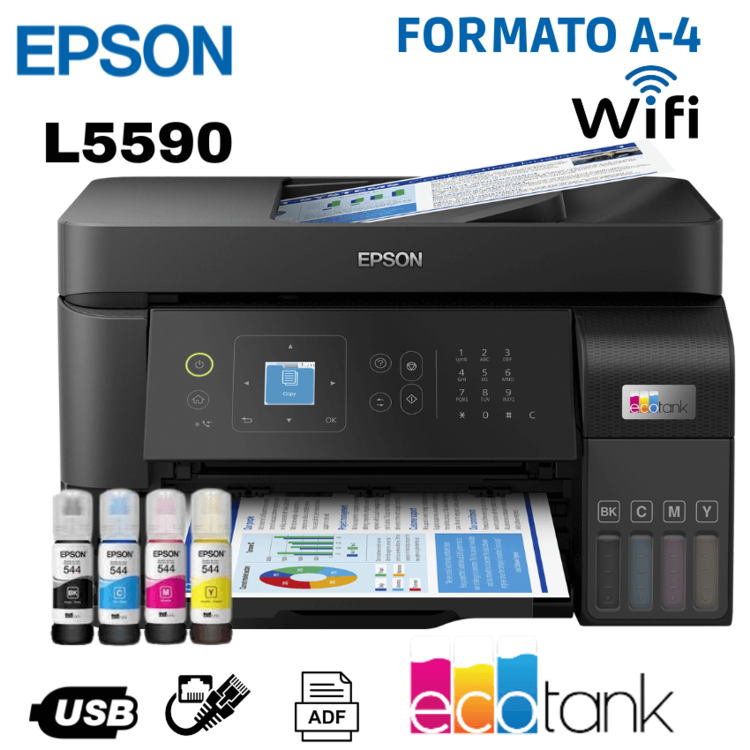 IMPRESORA MULTIFUNCIONAL ECOTANK L5590 EPSON - 4
