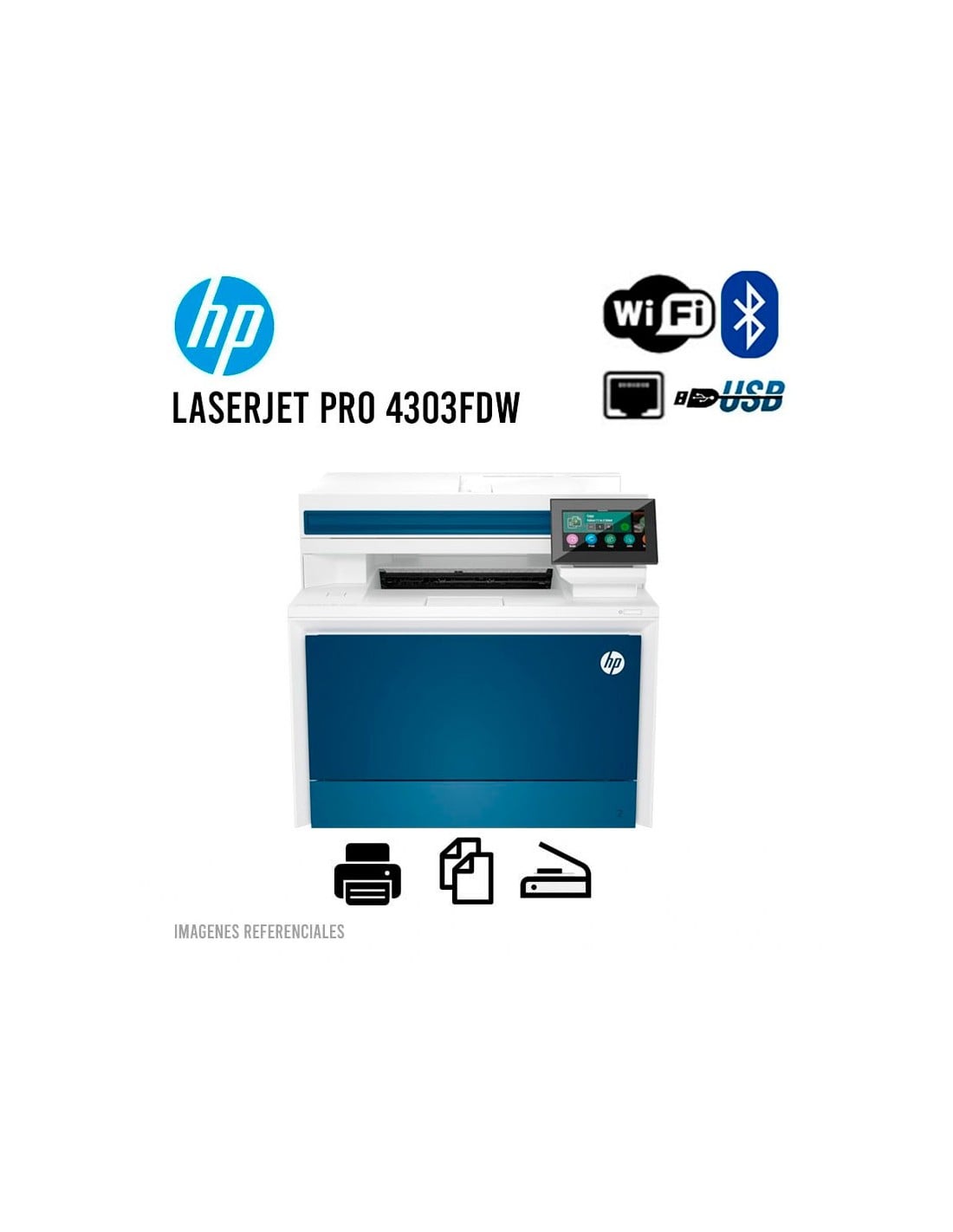 IMPRESORA MULTIFUNCIONAL HP 4303FDW LASERJET PRO MFP 35PPM 5HH67A - 1