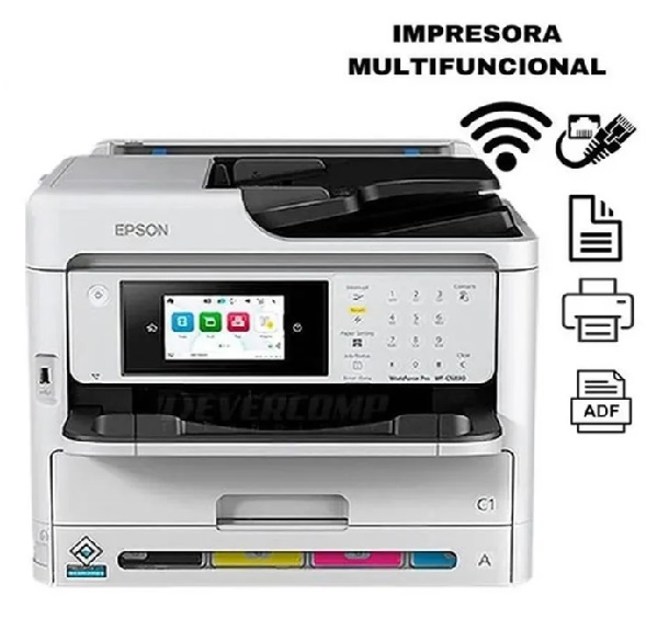 IMPRESORA MULTIFUNCIONAL EPSON WORKFORCE WF-C5890 A4 DUPLEX WIFI - 3