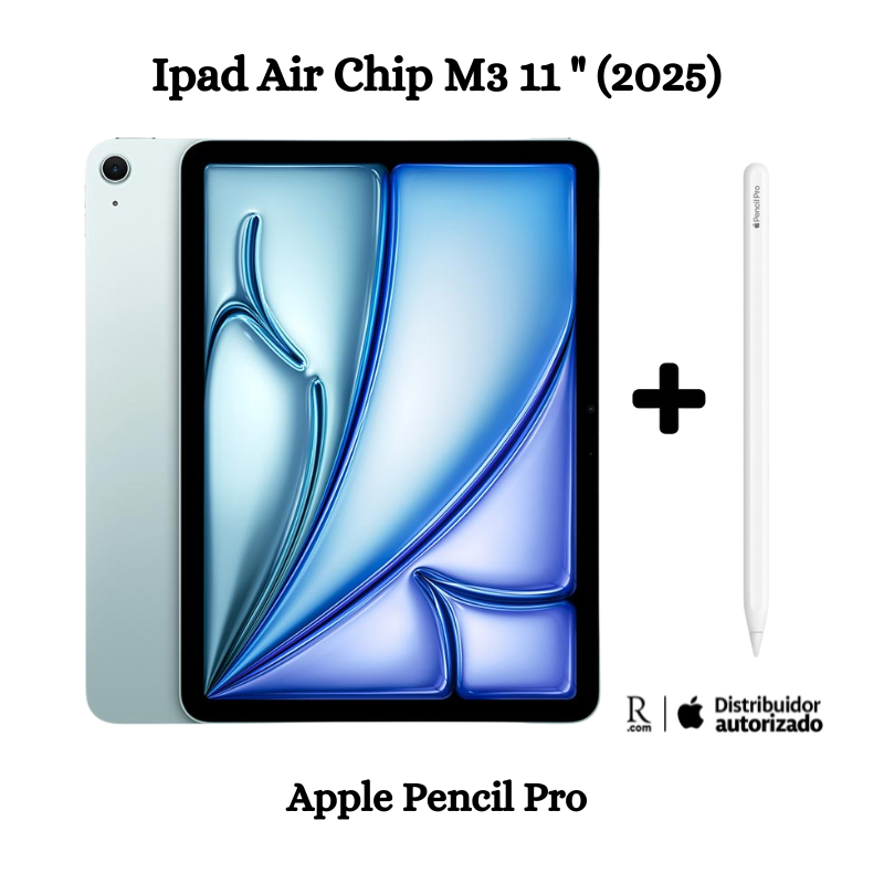 iPad Air 11" M3 128GB WiFi 2025 - Blue + Apple Pencil Pro - 1